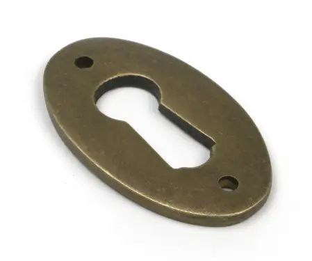 Click Here To Enlarge This Photo Of 52455 From The Anvil Burnished Brass Oval Escutcheon