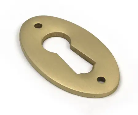 Click Here To Enlarge This Photo Of 52456 From The Anvil Satin Brass Oval Escutcheon