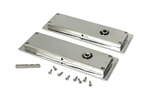 Click Here To Enlarge This Photo Of 52501 From The Anvil Polished Marine SS &lpar;316&rpar; 175mm Plain Rectangular Pull - Privacy Set
