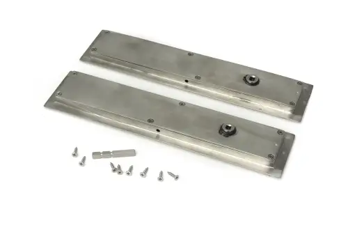Click Here To Enlarge This Photo Of 52504 From The Anvil Satin Marine SS &lpar;316&rpar; 250mm Plain Rectangular Pull - Privacy Set