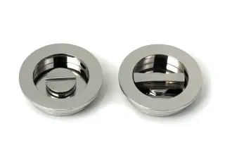 52517 From The Anvil Polished Marine SS &lpar;316&rpar; 60mm Plain Round Pull - Privacy Set