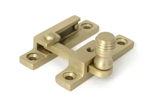 Click Here To Enlarge This Photo Of 52362 From The Anvil Satin Brass Prestbury Quadrant Fastener - Narrow