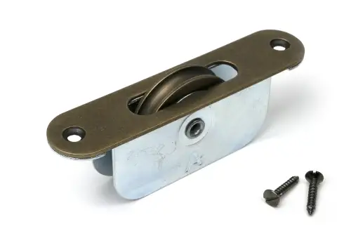 Click Here To Enlarge This Photo Of 52397 From The Anvil Burnished Brass Radiused Sash Pulley 75kg