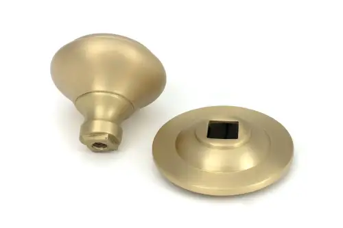 Click Here To Enlarge This Photo Of 52405 From The Anvil Satin Brass Round Centre Door Knob