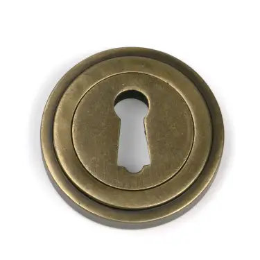 Click Here To Enlarge This Photo Of 52444 From The Anvil Burnished Brass Round Escutcheon &lpar;Art Deco&rpar;