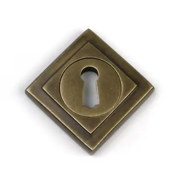 Click Here To Enlarge This Photo Of 52446 From The Anvil Burnished Brass Round Escutcheon &lpar;Square&rpar;