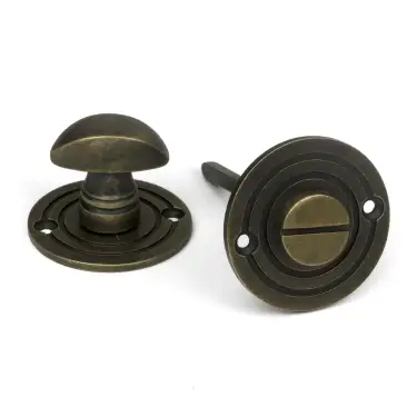 Click Here To Enlarge This Photo Of 52462 From The Anvil Burnished Brass Round Bathroom Thumbturn