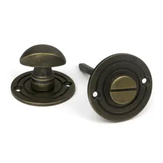 52462 From The Anvil Burnished Brass Round Bathroom Thumbturn