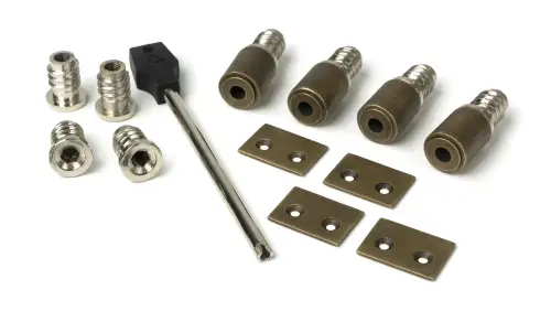 Click Here To Enlarge This Photo Of 52402 From The Anvil Burnished Brass Secure Sash Stops &lpar;Pack of 4&rpar;