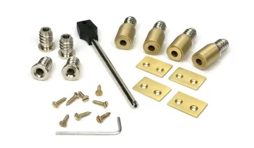 Click Here To Enlarge This Photo Of 52403 From The Anvil Satin Brass Secure Sash Stops &lpar;Pack of 4&rpar;