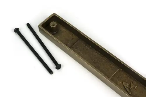 Click Here To Enlarge This Photo Of 52577 From The Anvil Burnished Brass Slimline External Blank Plate