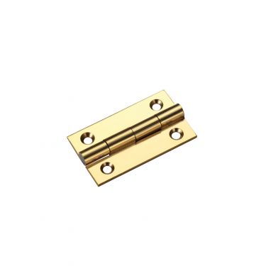 Click Here To Enlarge This Photo Of TDF100PB - Zoo Hardware Solid Drawn Brass Butt Hinges - 38 x 22 x 1&period;3mm Polished Brass