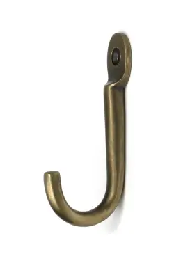 Click Here To Enlarge This Photo Of 52234 From The Anvil Burnished Brass Traditional Coat Hook