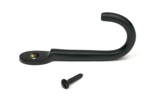 Click Here To Enlarge This Photo Of 52227 From The Anvil Matt Black Traditional Coat Hook