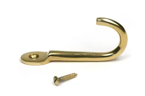 Click Here To Enlarge This Photo Of 52229 From The Anvil Polished Brass Traditional Coat Hook
