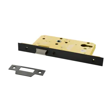 Click Here To Enlarge This Photo Of Atlantic - ALKDINL60HDMB DIN Heavy Duty Latch 60mm Backset - Matt Black