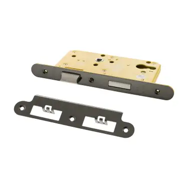 Click Here To Enlarge This Photo Of Atlantic - ALKDINRES60HDBN DIN &lpar;Radius&rpar; Heavy Duty Euro Profile Sashlock 60mm Backset &lpar;72mm c&sol;c&rpar; - Black Nickel