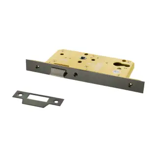 Atlantic - ALKDINRL60HDBN DIN &lpar;Radius&rpar; Heavy Duty Latch 60mm Backset - Black Nickel