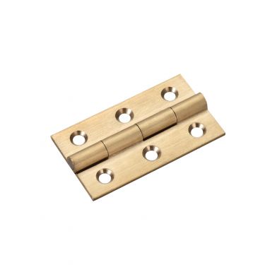 Click Here To Enlarge This Photo Of TDF105SB - Zoo Hardware Solid Drawn Brass Butt Hinges - 50 x 28 x 1&period;5mm Satin Brass