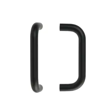 Click Here To Enlarge This Photo Of Eclipse 34545 150mm x 19mm D Shaped Pull Handle &lpar;M8 Brass Insert&rpar; - Matt Black