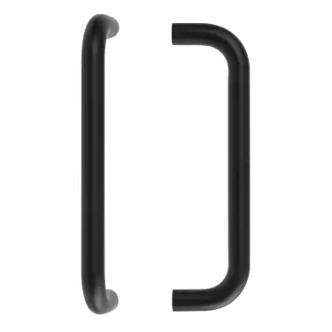 Click Here To Enlarge This Photo Of Eclipse 34546 225mm x 19mm D Shaped Pull Handle &lpar;M8 Brass Insert&rpar; - Matt Black