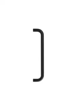 Click Here To Enlarge This Photo Of Eclipse 34547 300mm x 19mm D Shaped Pull Handle &lpar;M8 Brass Insert&rpar; - Matt Black