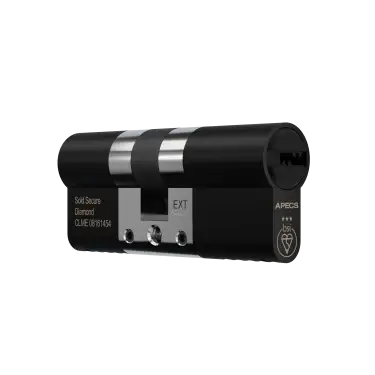 Click Here To Enlarge This Photo Of AP35-35MB APECS 70mm &lpar;35&sol;35&rpar; Euro Profile British Standard 3&ast; TS007 Kitemarked Double Cylinder - Matt Black