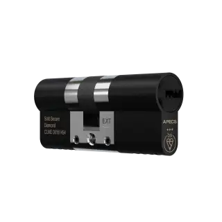 AP35-35MB APECS 70mm &lpar;35&sol;35&rpar; Euro Profile British Standard 3&ast; TS007 Kitemarked Double Cylinder - Matt Black
