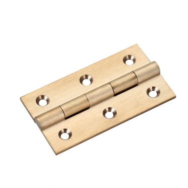 Click Here To Enlarge This Photo Of TDF110SB - Zoo Hardware Solid Drawn Brass Butt Hinges - 64 x 35 x 2mm Satin Brass