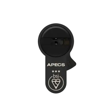 Click Here To Enlarge This Photo Of AP40-40MB APECS 80mm &lpar;40&sol;40&rpar; Euro Profile British Standard 3&ast; TS007 Kitemarked Double Cylinder - Matt Black