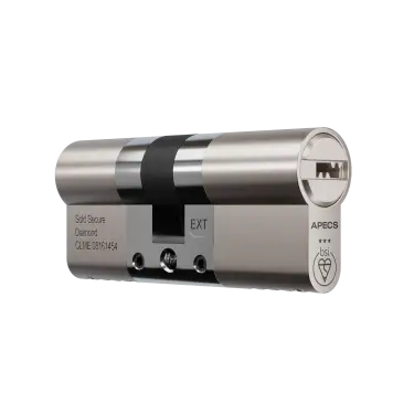 Click Here To Enlarge This Photo Of AP40-40BSN APECS 80mm &lpar;40&sol;40&rpar; Euro Profile British Standard 3&ast; TS007 Kitemarked Double Cylinder - Satin Nickel