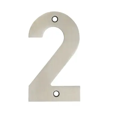 Click Here To Enlarge This Photo Of JSS-2 Frelan Hardware 100mm Satin Stainless Steel Numeral No&period;2