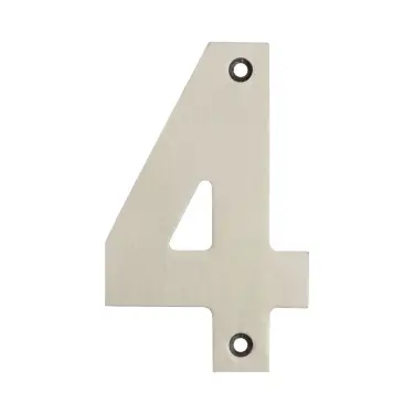 Click Here To Enlarge This Photo Of JSS-4 Frelan Hardware 100mm Satin Stainless Steel Numeral No&period;4