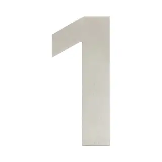 JNSS-1 Frelan Hardware Satin Stainless Steel 150mm Numeral No&period;1