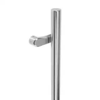 BLU Performance Offset Round Pull Handle &lpar;32mm Diameter&rpar; 316 Satin Stainless Steel