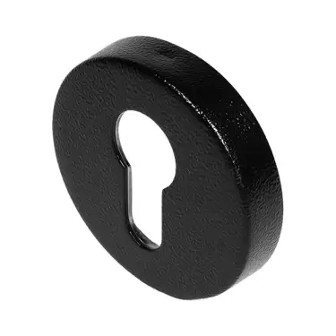 Click Here To Enlarge This Photo Of BLU Performance Round Euro Profile Escutcheon&comma; 55 x 10&period;5mm&comma; 316 Stainless Steel in a Textured Matt Black Finish &lpar;KM055B-TMB&rpar;