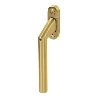 BLU Performance SST100B Inline Angled Lockable Window Espag Handle&comma; 316 Stainless Steel in a PVD Satin Brass Finish &lpar;SST100B-PSB&rpar;