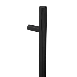 BLU Performance HAB2 Inline Round 'T' Bar Pull Handle &lpar;32mm Diameter&rpar; 316 Stainless Steel in a Matt Black Lacquered Finish