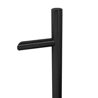 BLU Performance HAB6 Offset Round 'T' Bar Pull Handle &lpar;32mm Diameter&rpar; 316 Stainless Steel in a Matt Black Lacquered Finish