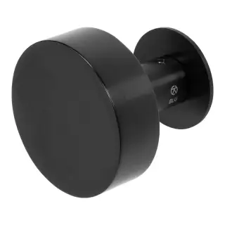 BLU Performance KM150 Round Centre Door Knob&comma; 316 Stainless Steel in a Matt Black Lacquered Finish