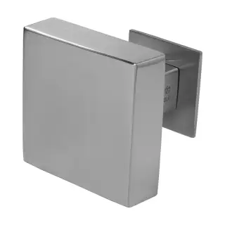 BLU Performance KM120 Square Centre Door Knob&comma; 316 Satin Stainless Steel