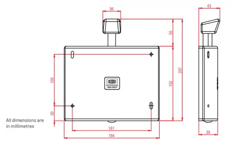 Click Here To Enlarge This Photo Of J-8755AWHITE UNION DoorSense Acoustic Fire Door Holder - White