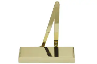 TS5&period;225BC&period;PB BOSS Door Controls EN&period;2-5 Polished Brass Overhead Door Closer with Backcheck