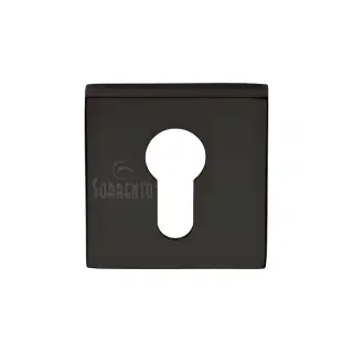 SC-SQ5004-BLK M&period;Marcus Sorrento Concealed Square Euro Escutcheon Matt Black finish