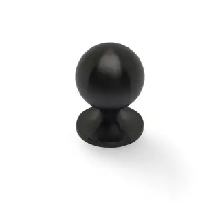 AW844-32-DBZPVD - Alexander & Wilks Plain Caesar Cupboard Knob on Round Rose 32mm - Dark Bronze PVD