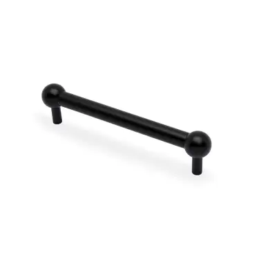 Click Here To Enlarge This Photo Of AW856-160-BL - Alexander & Wilks Plain Caesar Cabinet Pull 160mm c&sol;c - Black