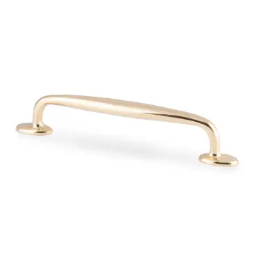 Click Here To Enlarge This Photo Of AW861-160-PBL - Alexander & Wilks Ashbury Cabinet Pull 160mm c&sol;c - Polished Brass Lacquered