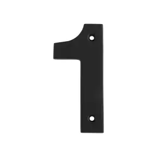 NUM10101MB - Carlisle Brass Eurospec 100mm Screw Fix Numeral '1' - Matt Black