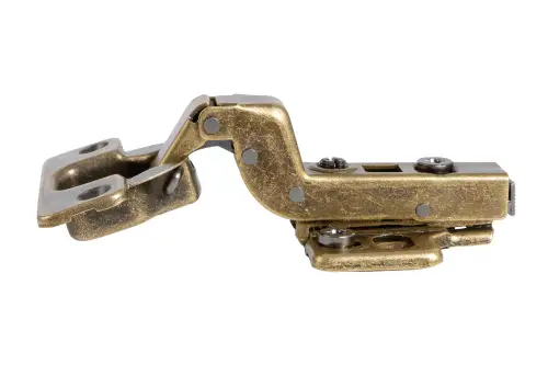 Click Here To Enlarge This Photo Of Eclipse 99043 35mm Antique Brass Clip On 3D Soft Close Cabinet Hinge 105&deg; Inset - Pack of 2