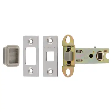 Click Here To Enlarge This Photo Of TLM5030&sol;57&sol;BSS - Carlisle Brass Eurospec Magnetic Tubular Latch 76mm &lpar;57mm Backset&rpar; with Square Corners - Polished Stainless Steel